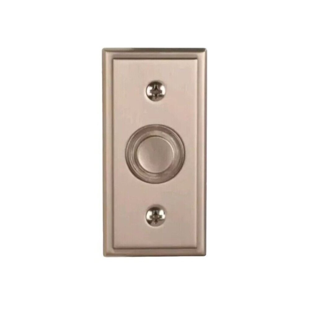 Style Selections Satin Nickel Doorbell Button Wired LED #0163362